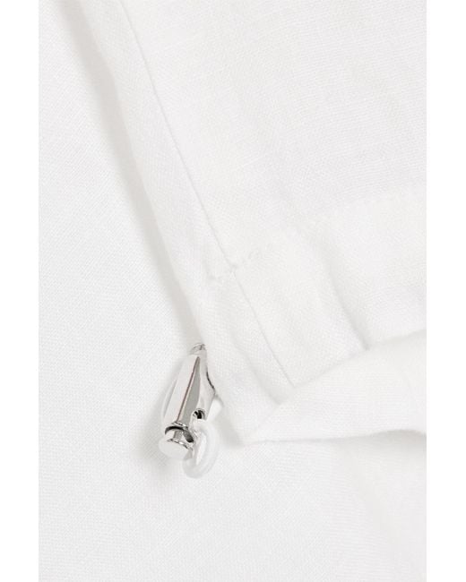 Vince White Linen Top