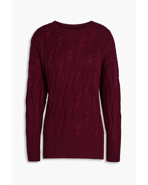 arch4 Purple Whitsan Cable-Knit Cashmere Sweater