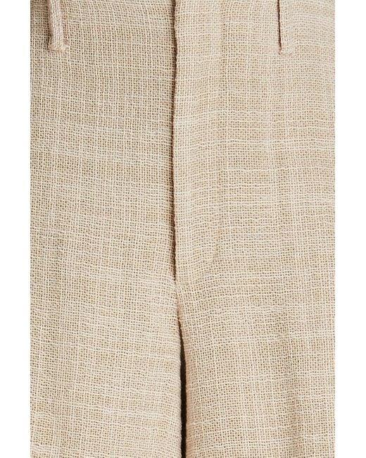 By Malene Birger Natural Paccas Cotton-blend Gauze Shorts