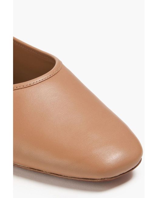 Vince White Vivian Leather Ballet Flats