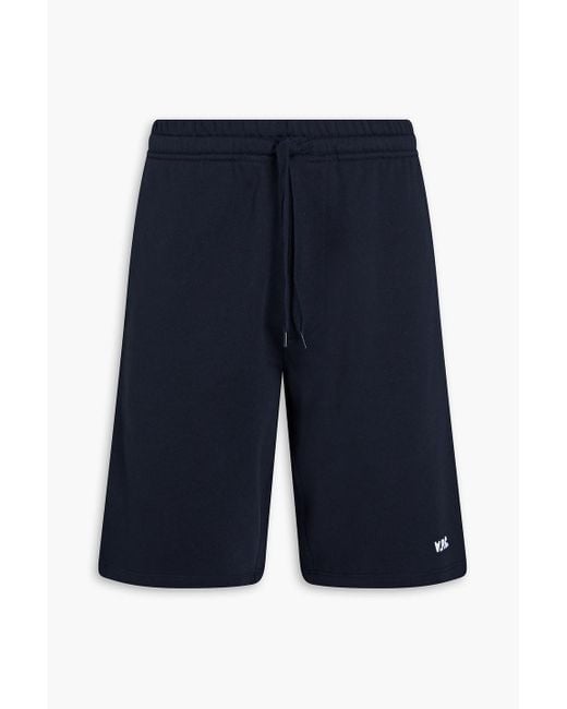 A.P.C. Blue Coed French Cotton-terry Drawstring Shorts for men