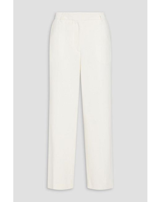 Totême White Crepe Wide-leg Pants