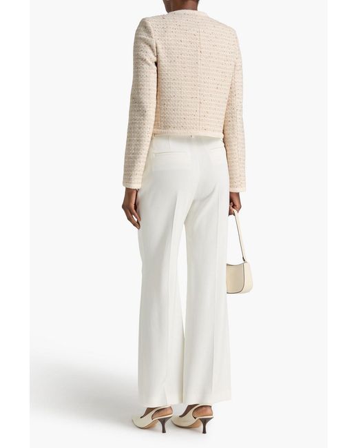 Claudie Pierlot Natural Metallic Tweed Jacket