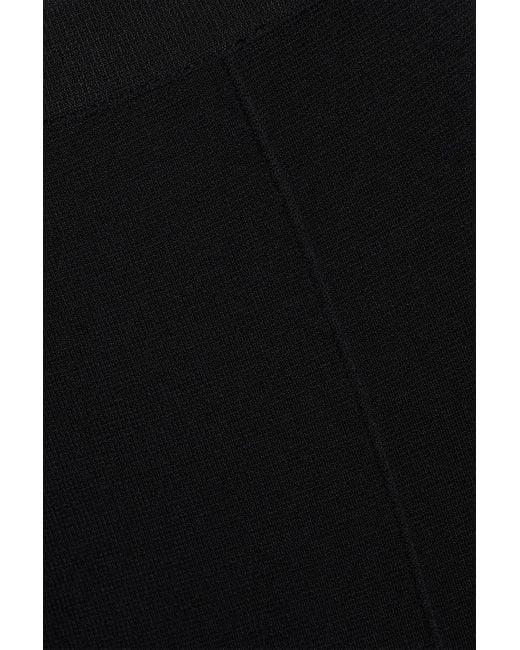 Theory Black Stretch-knit Flared Pants