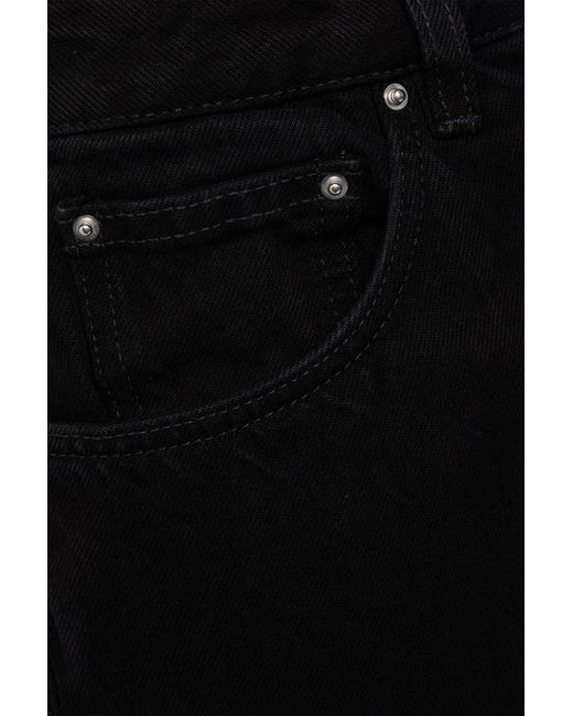 Totême Black High-rise Wide-leg Jeans