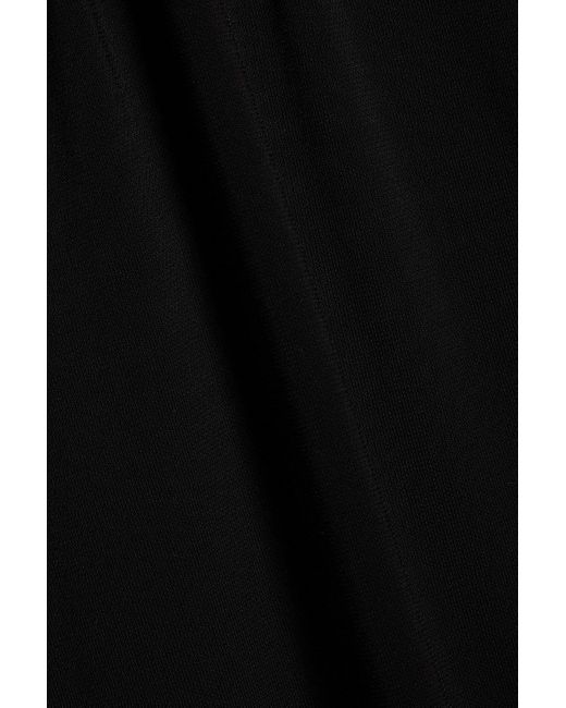 Nili Lotan Black One-shoulder Stretch-jersey Dress