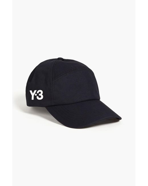 Y-3 Blue Logo-print Twill Baseball Cap for men