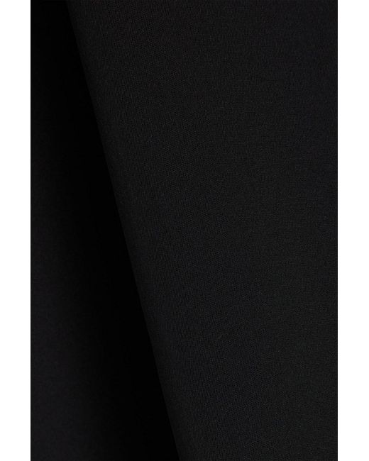 Theory Black Pussy-bow Silk-crepe Blouse