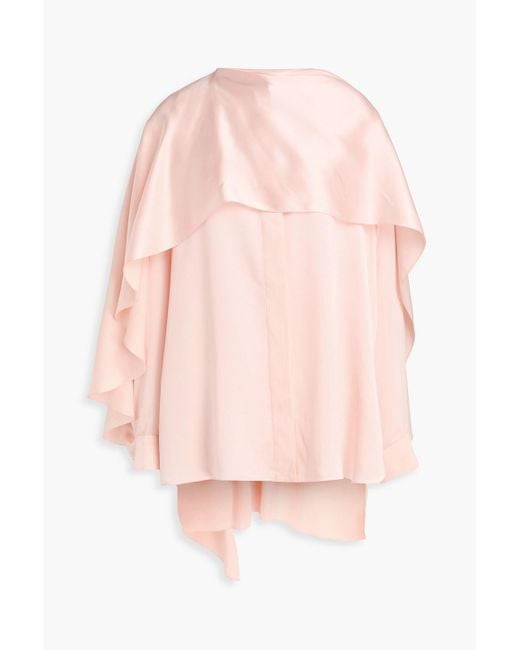 Roksanda Pink Drapiertes oberteil "kata" aus seiden-cady