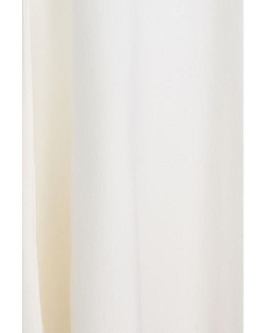 Gabriela Hearst White Doria Wool, Cashmere And Silk-blend Maxi Dress