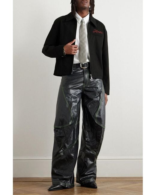 Amiri Black Cotton-Twill Jacket for men