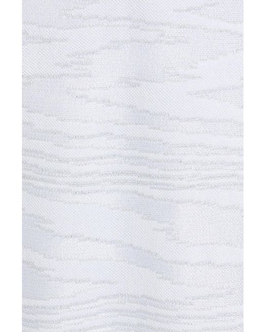 Missoni Natural Metallic Jacquard-knit Mini Dress