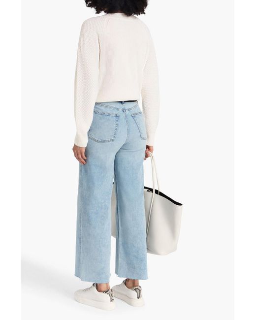 Rag & Bone White Kaylee Ribbed Cashmere Sweater