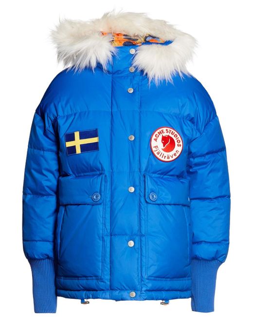 Acne Studios + Fjällräven Reversible Quilted Shell Hooded Down Jacket ...