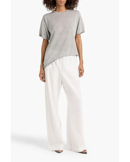 Totême  White Lyocell-blend T-shirt