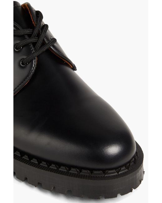 Sandro Black Leather Derby Shoes for men
