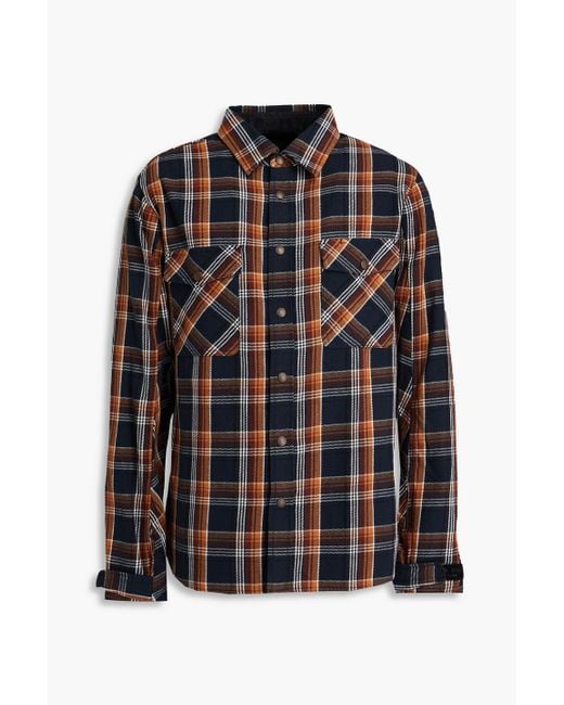 Rag & Bone Hemd "jack" aus baumwollflanell mit karomuster in Black für Herren