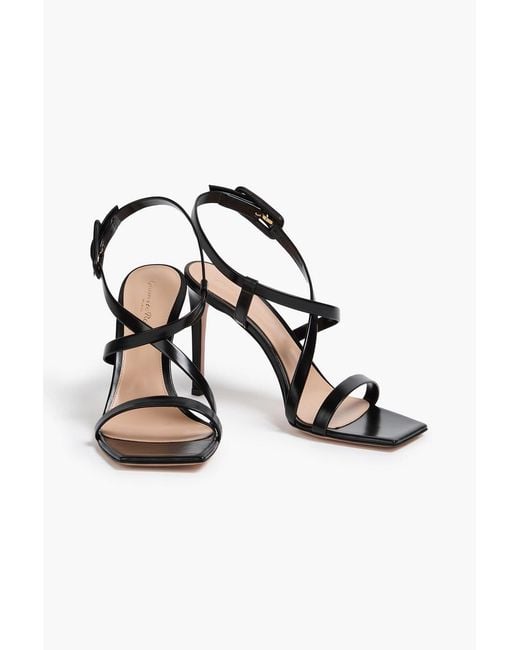 Gianvito Rossi Metallic Lindsay 95 Leather Sandals