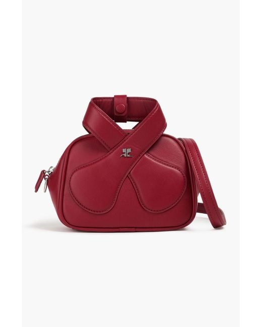 Courreges Red Schultertasche aus leder