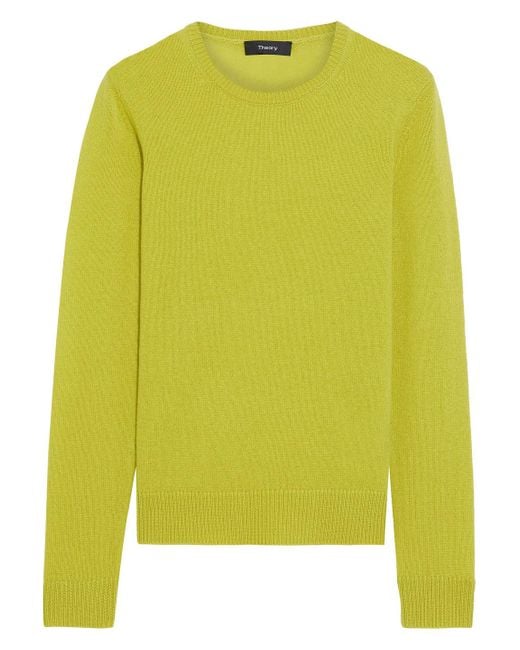 Theory Cashmere Sweater Lime Green