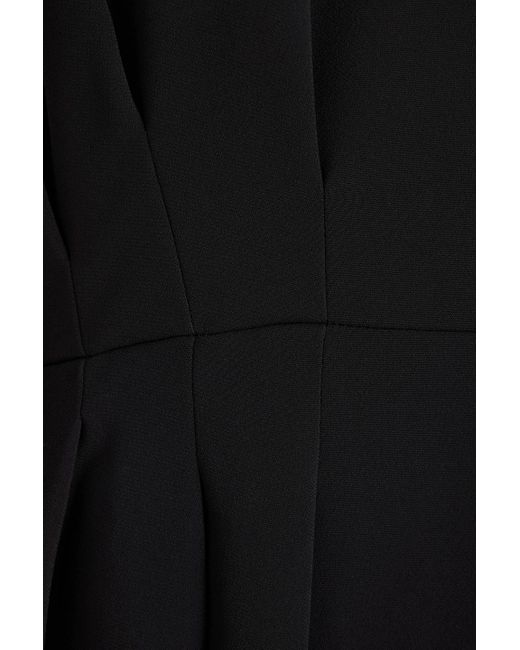 Joseph Black Turot Pleated Cady Midi Dress