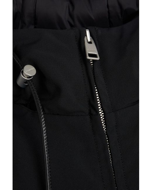 Sandro Black Shell Hooded Jacket for men