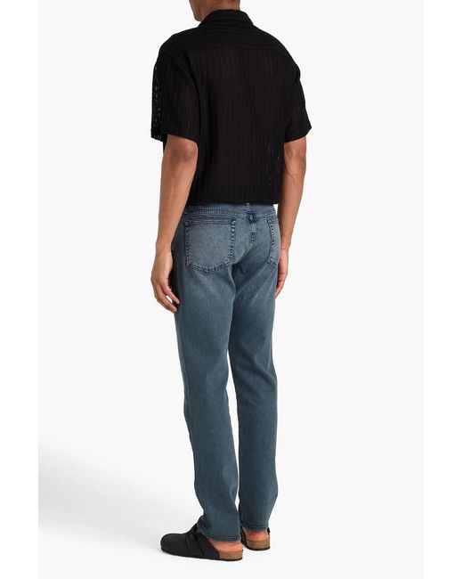 FRAME Blue L'homme Slim High-rise Straight-leg Jeans for men