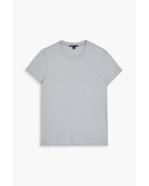 James Perse Gray T-shirt aus baumwoll-jersey