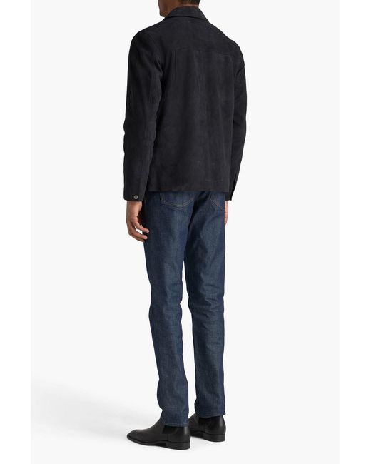 Rag & Bone Black Eli Suede Jacket for men