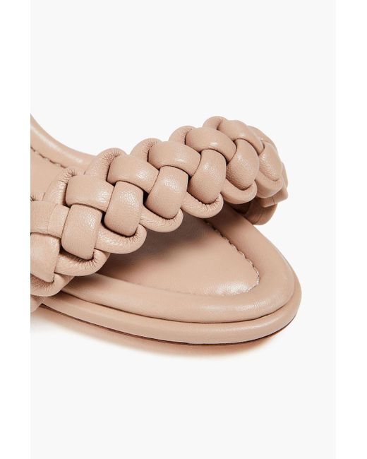 Alexandre Birman Pink Francis 50 Braided Leather Sandals