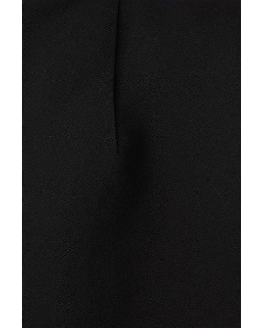 Odd Muse Black Bead-embellished Crepe Mini Dress