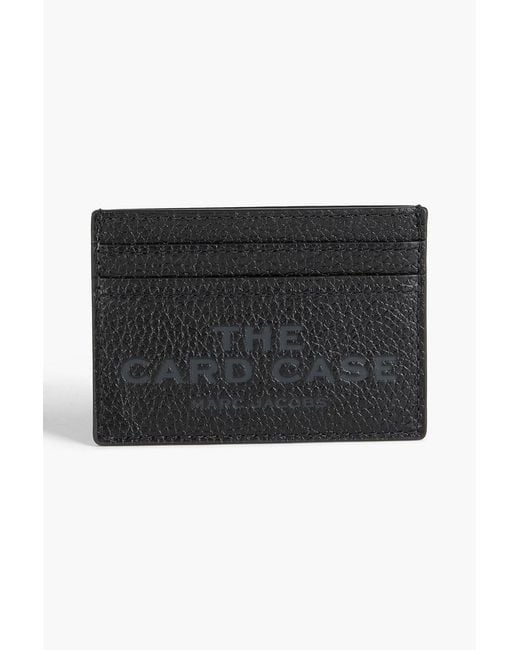 Marc Jacobs Black Pebbled-Leather Cardholder