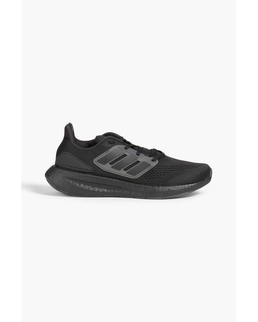 Adidas Originals Black Pureboost 22 Stretch-knit Sneakers for men