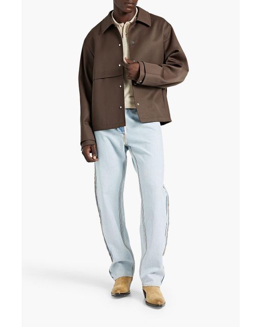 LE17SEPTEMBRE Brown Wool-blend Twill Jacket for men