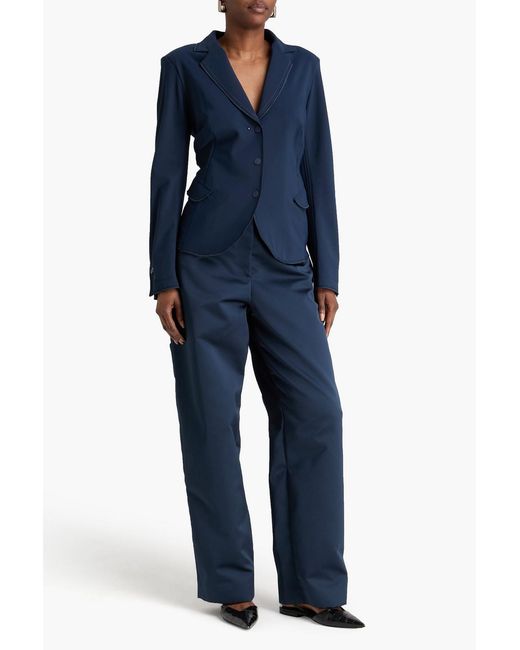 High Blue Stretch-Cady Blazer