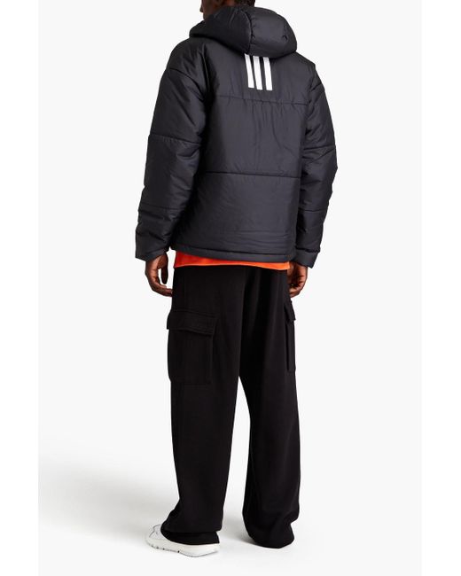 Adidas Originals Kapuzenjacke aus gestepptem shell in Black für Herren