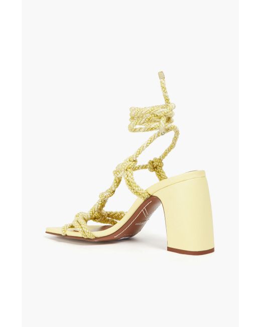 Zimmermann Knotted Metallic Cord Sandals