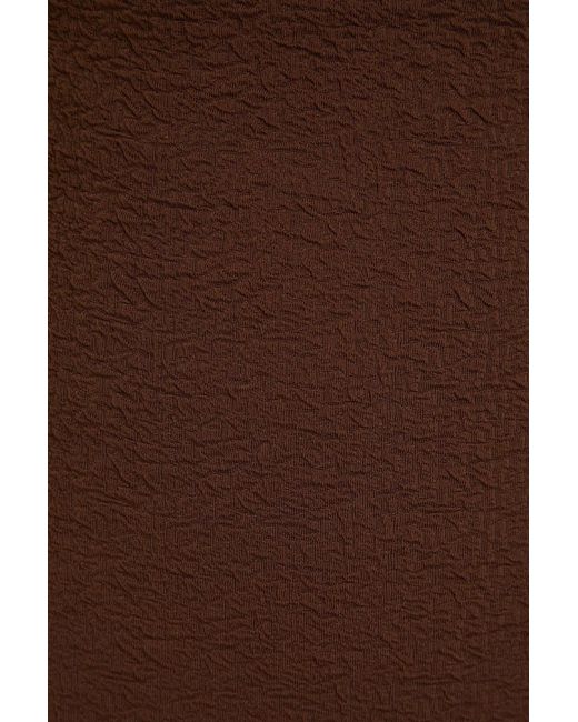 Mara Hoffman Brown Imina bikini-höschen aus stretch-matelassé