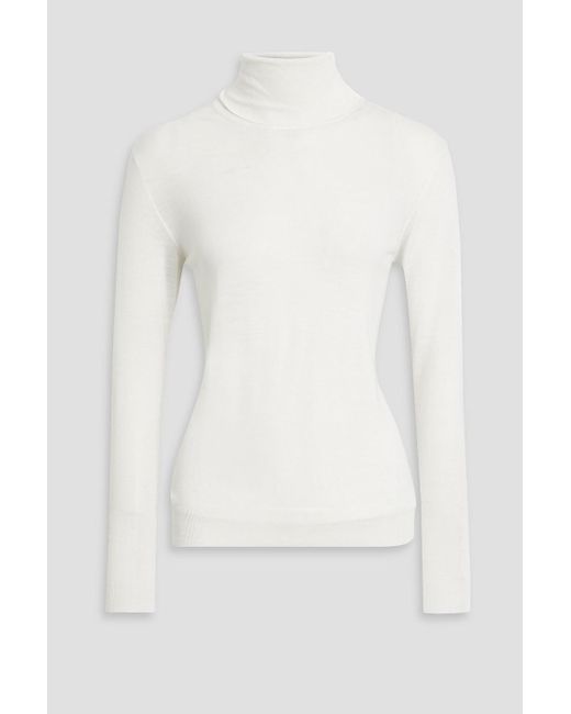Stella McCartney White Wool Turtleneck Sweater