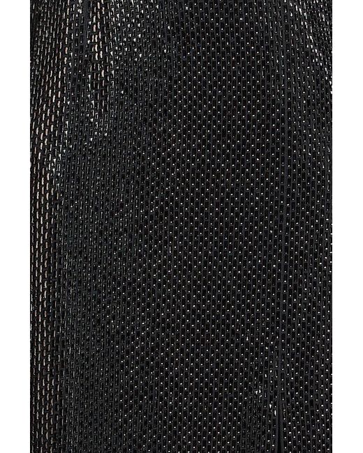 Roland Mouret Black Crystal-embellished Tulle Gown