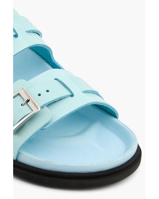 Birkenstock Blue St. Barths Leather Sandals