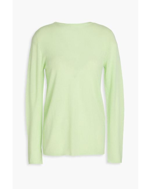Tibi Green Wool-blend Sweater