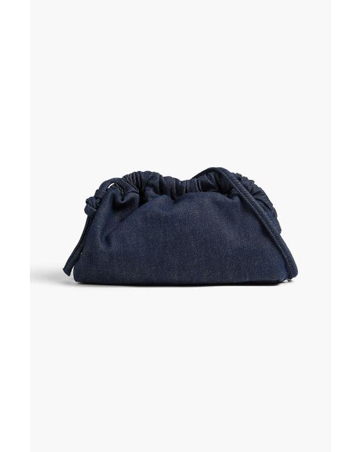Mansur Gavriel Blue Denim Clutch