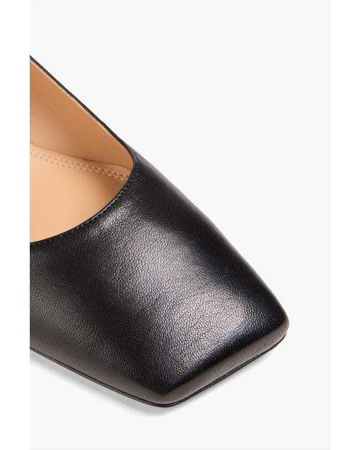 Maison Margiela Black Four Stitches Décortiqué Leather Ballet Flats