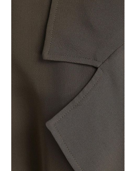 Joseph Green Charah Double-Breasted Silk-Blend Crepe Trench Coat