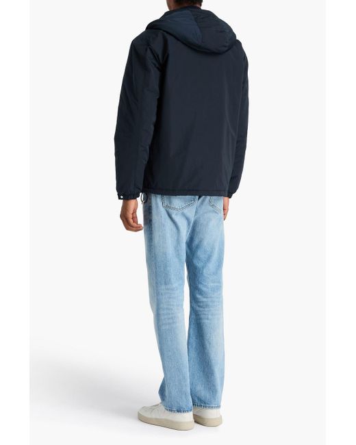 Sandro Blue Shell Hooded Jacket for men