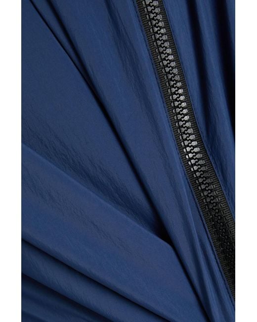 James Perse Blue Two-Tone Shell Bomber Jacket for men