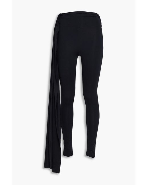 Maygel Coronel Blue Sierpe Satin-jersey leggings