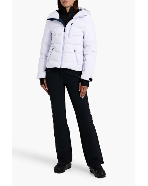 Aztech Mountain White Nuke Suit Quilted Down Ski Jacket