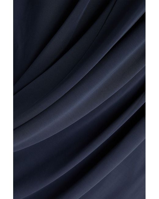 Jil Sander Blue Knotted Jersey Maxi Dress